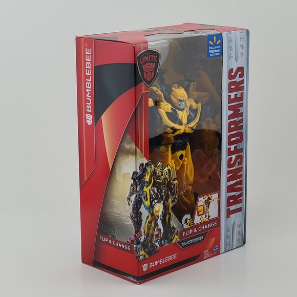 Transformers Autobots Unite Flip & Change Bumblebee The Last Knight Hasbro NEW - Picture 2 of 10